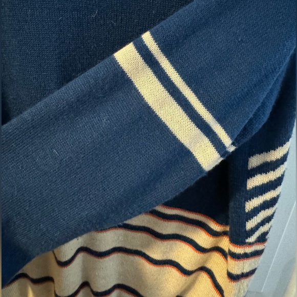 Dutch Bros Coffee 92 Vintage 1/4 Zip Up Sweater Unisex XL Blue Ribbed Hem RARE - Picture 7 of 9